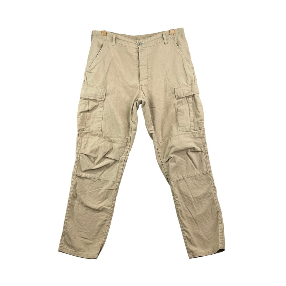 Rothco BDU Cargo Pants Mens 31X29 Khaki Tan Ripstop Cotton Tactical Utility